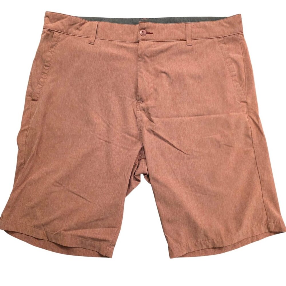 Split‎ Brand Shorts Beach Surf Golf Casual Stretch 10" Chino Red Mens Size 38